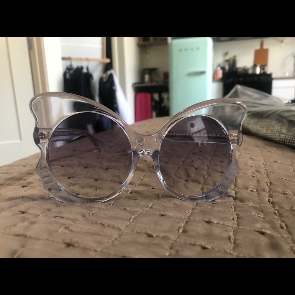 Matthew Williamson purple sunglasses